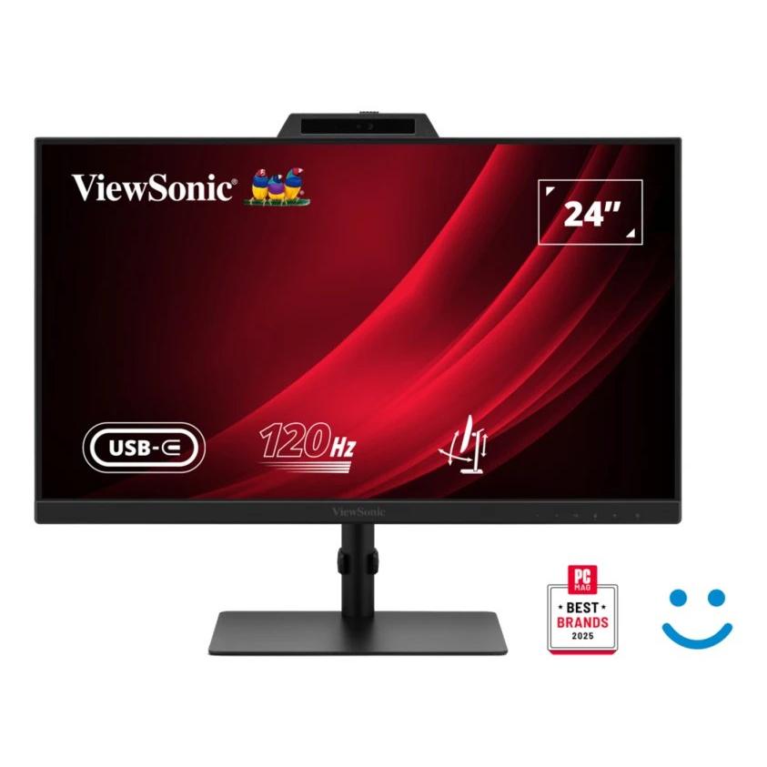 Monitor de Oficina y Teletrabajo LED Viewsonic 24" Full HD VG2441V | 120 Hz, 4 ms, 16 :9, Cámara