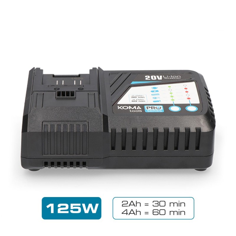 Koma 08773 Cargador Rápido de Batería 125W  - Envío 24/48hrs.