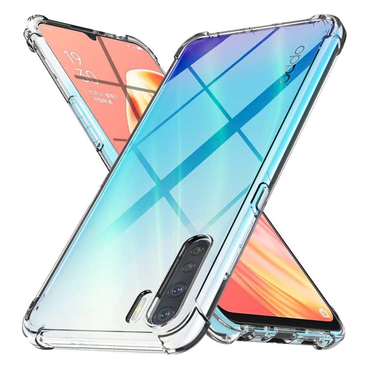 Tumundosmartphone Funda Gel Tpu Anti-Shock Transparente para Oppo A91
