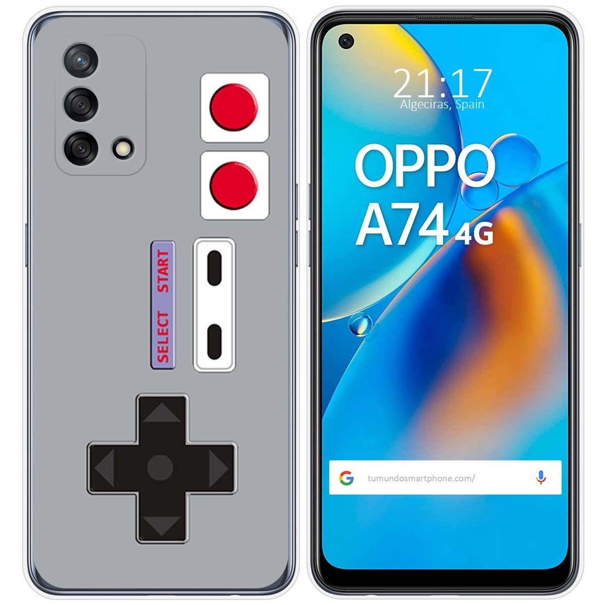 Tumundosmartphone Funda Gel Tpu para Oppo A74 4G diseño Consola Dibujos