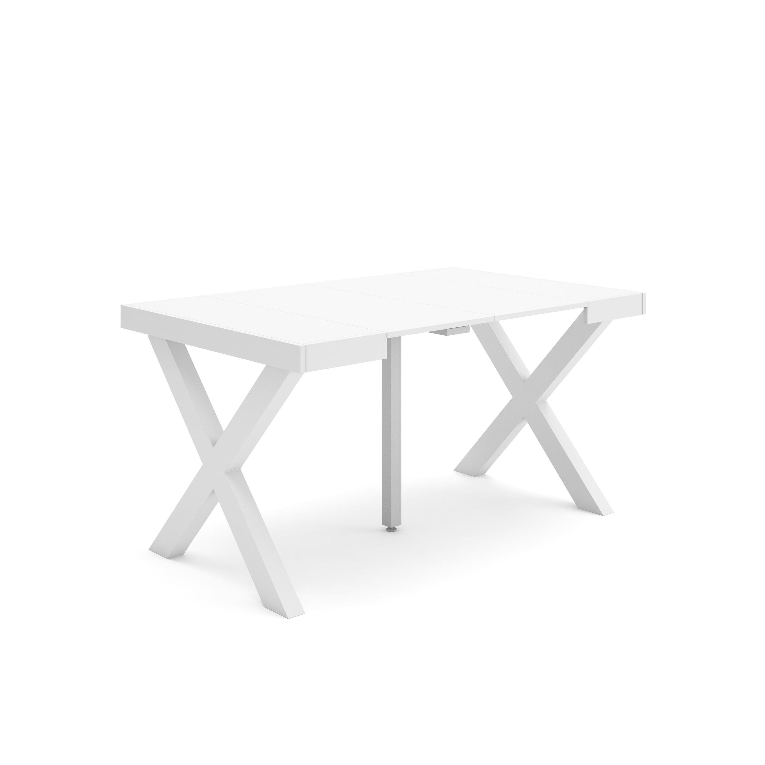 Skraut Home, Mesa Consola Extensible, Mesa Auxiliar, Tapa, 58/140x90x73cm, Práctica y Versátil, Estilo Moderno, Fácil Montaje