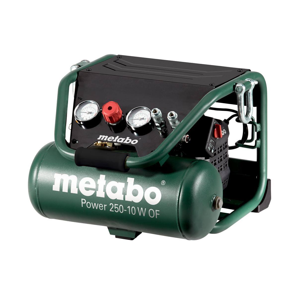 Metabo Power 250-10 W OF - Compresor 2 CV 10 litros sin aceite, especial construcción