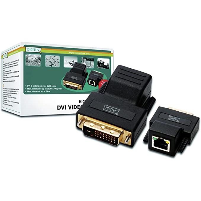 Digitus dvi video extender via cat5 to zu 70m