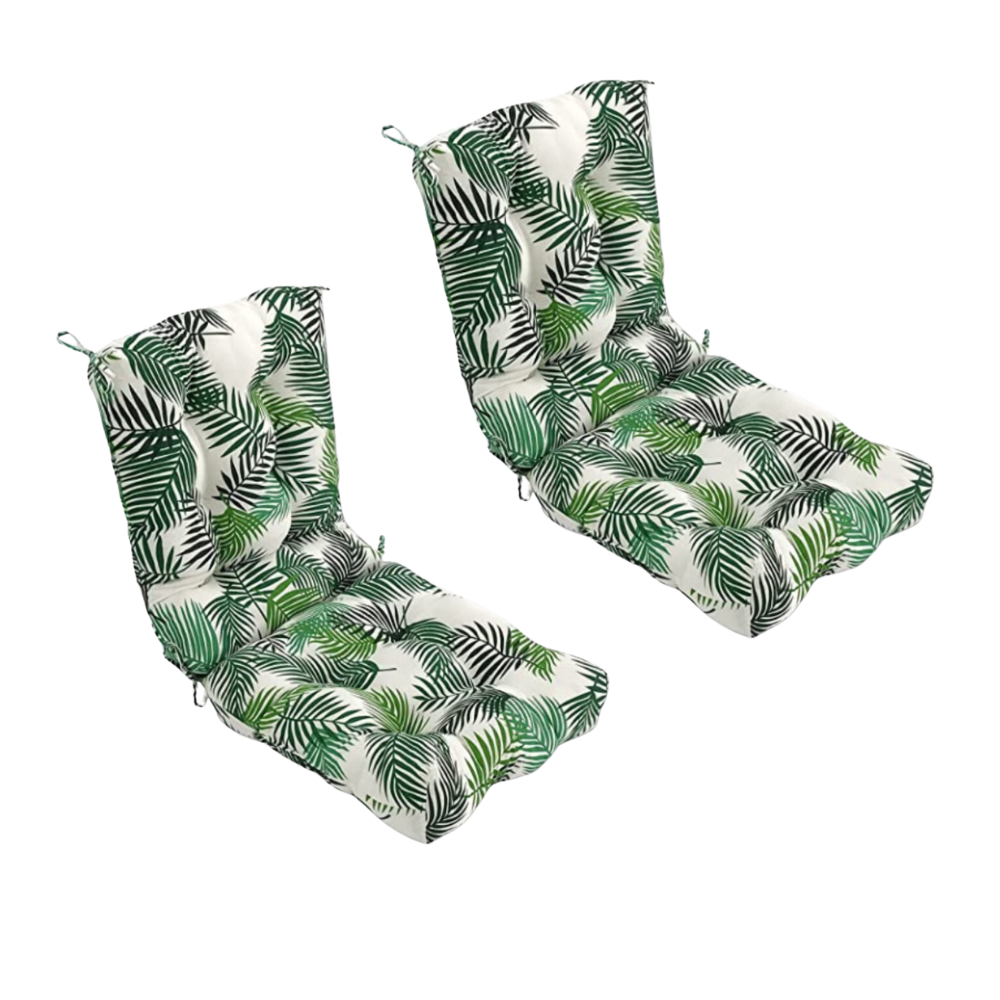 REINO MANSIDI Cojín de Silla Sin Respaldo 90x45cm ramas verdes