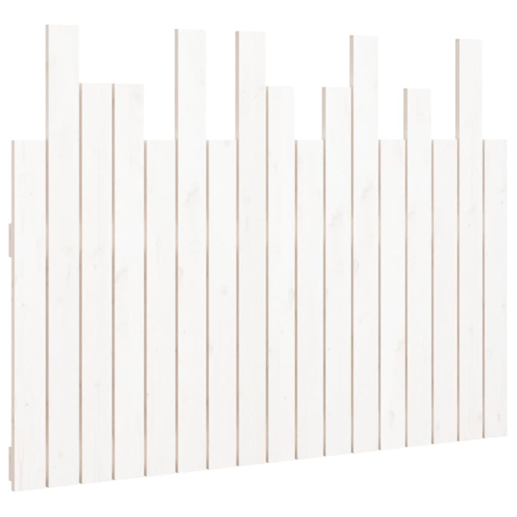 vidaXL Cabecero de cama de pared madera maciza de pino 108x3x80 cm