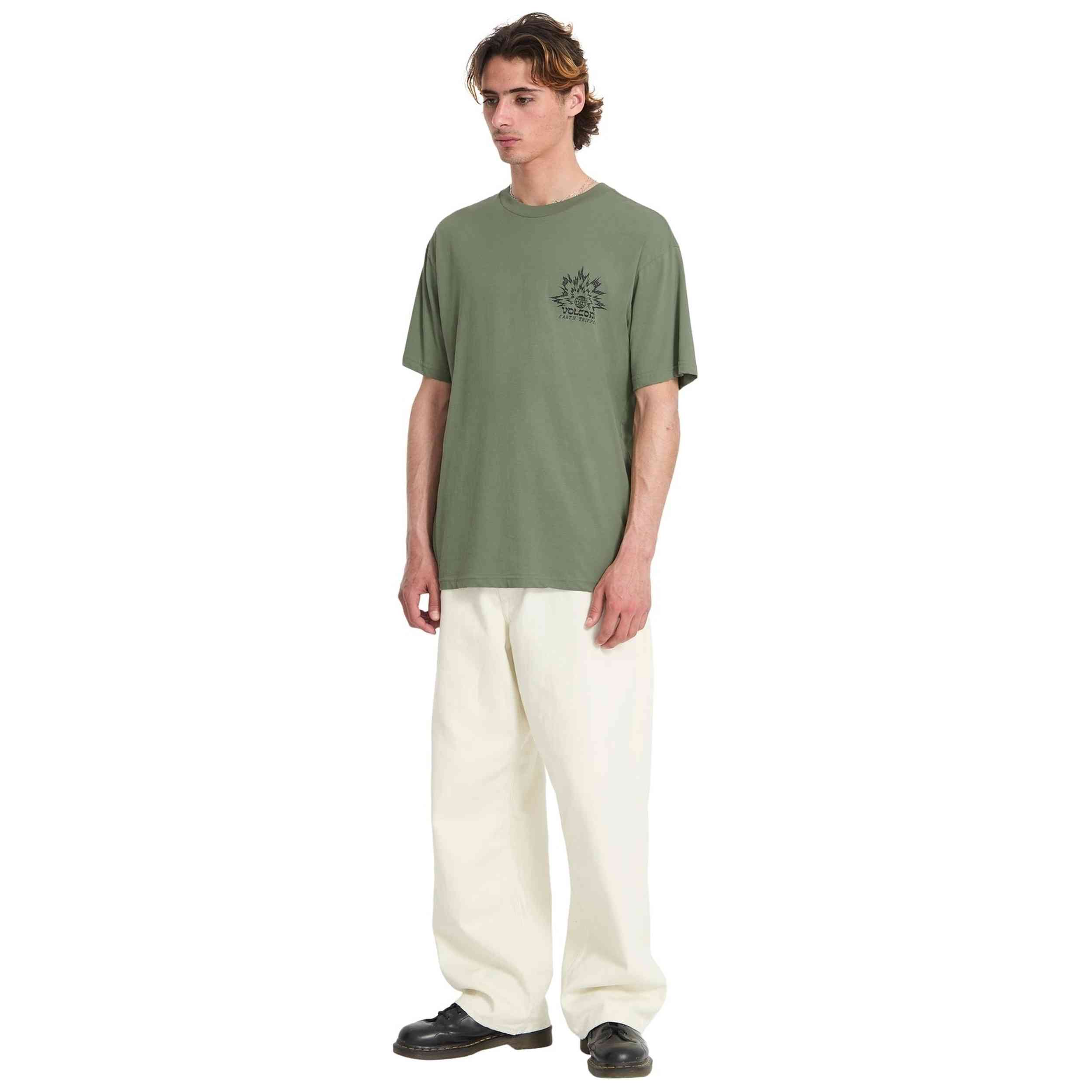 Camiseta Volcom modelo Remote Viewer Sst en color Verde