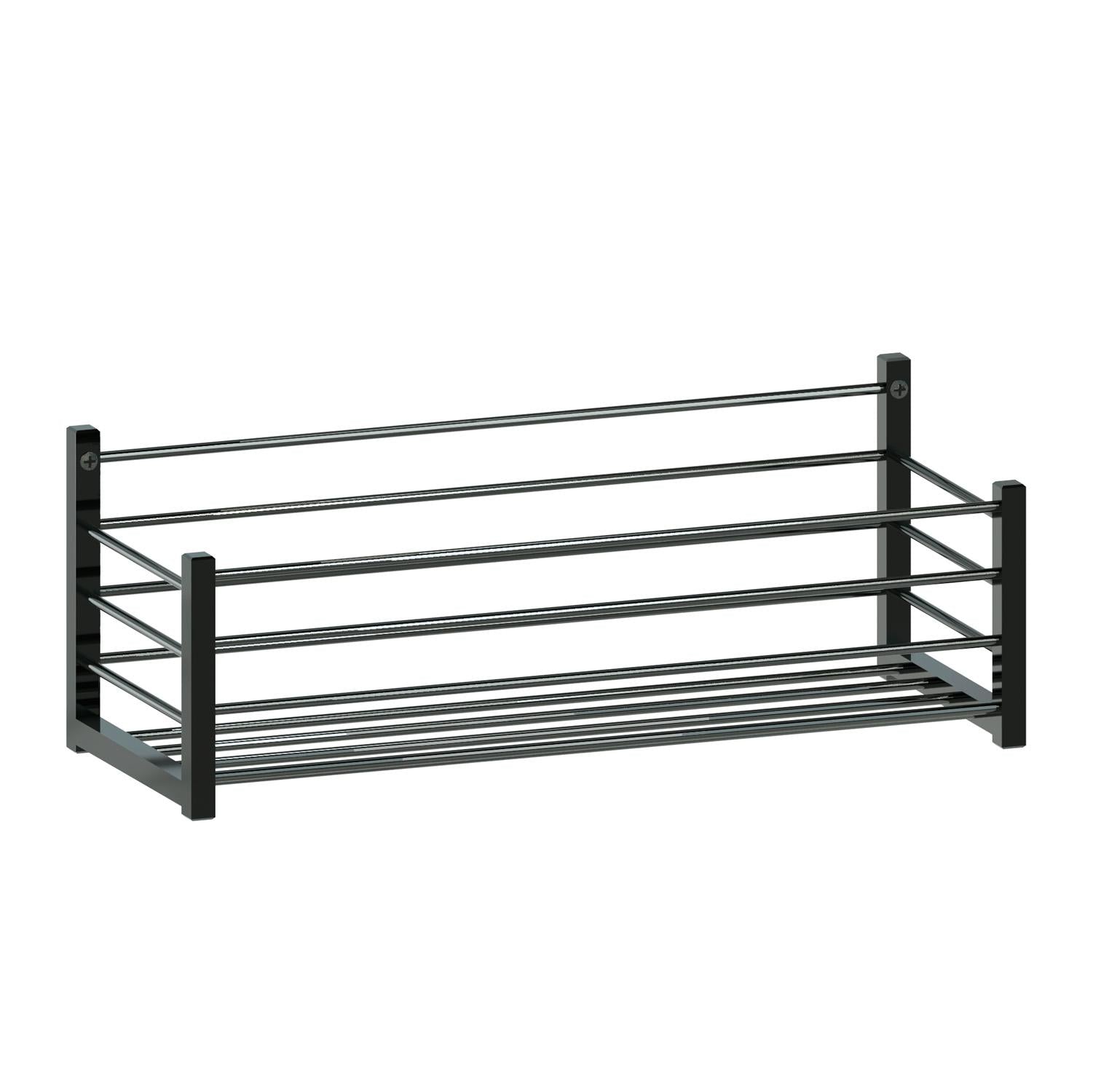 BELTRAN 4042 DELUXE Jabonera Deluxe Rectangular 35 cm Cromo Negro Atornillar - ref: 064-4042