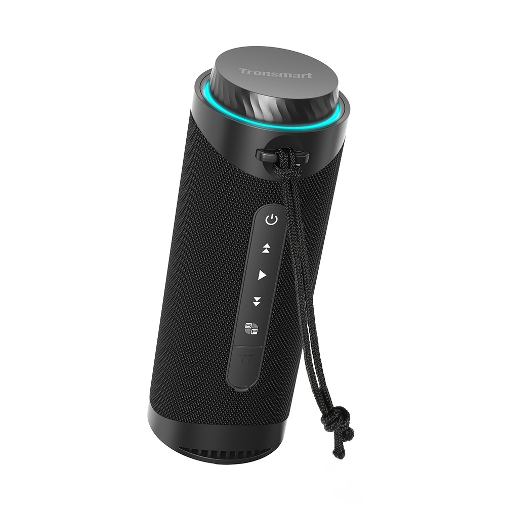 Tronsmart T7 Altavoz Portátil Bluetooth 5.3, Luces LED y Protección contra el Agua IPX7, Graves Potentes con Sonido Estéreo 360 °   Altavoz Inalámbrico de Alta Fidelidad para Exteriores con EQ para Fiestas y Viajes