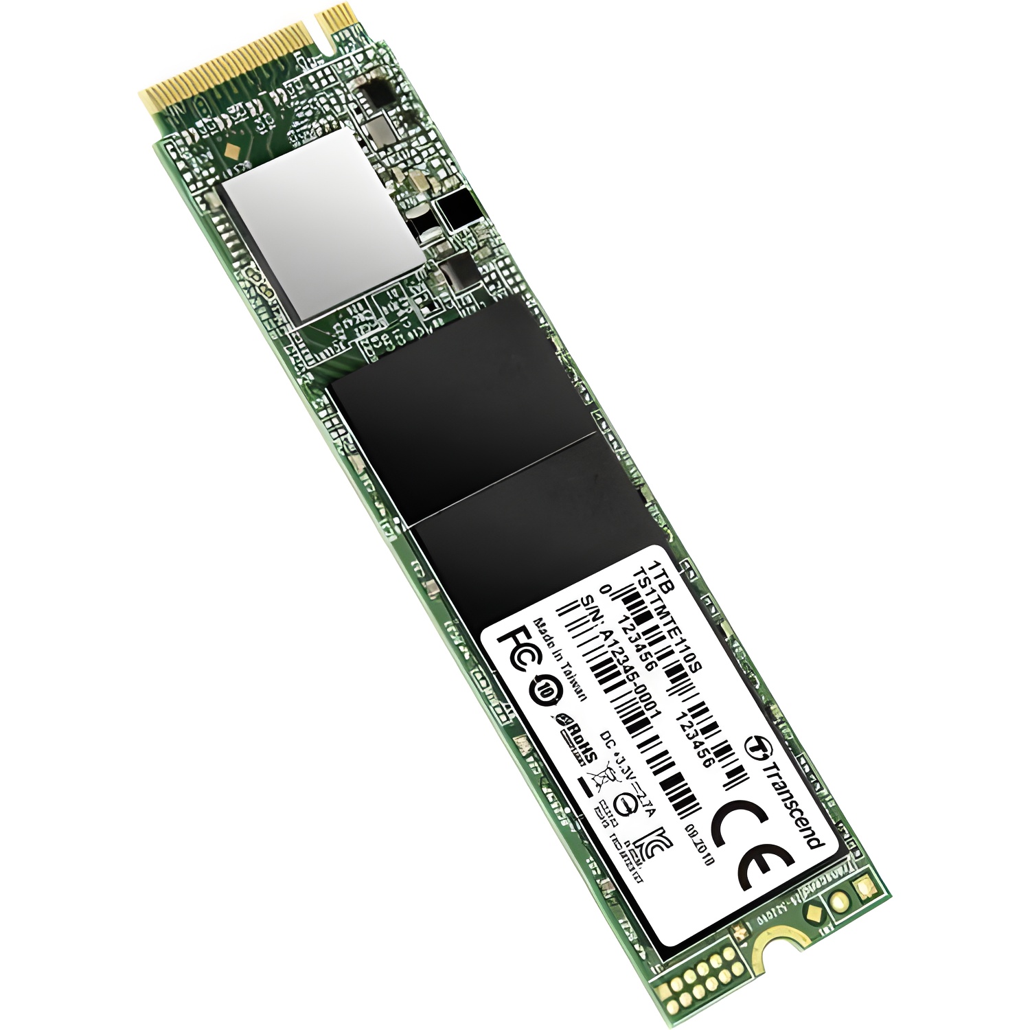 Ssd transcend m.2 1tb pcie gen3x4 2280 110s 1700/1500mbps