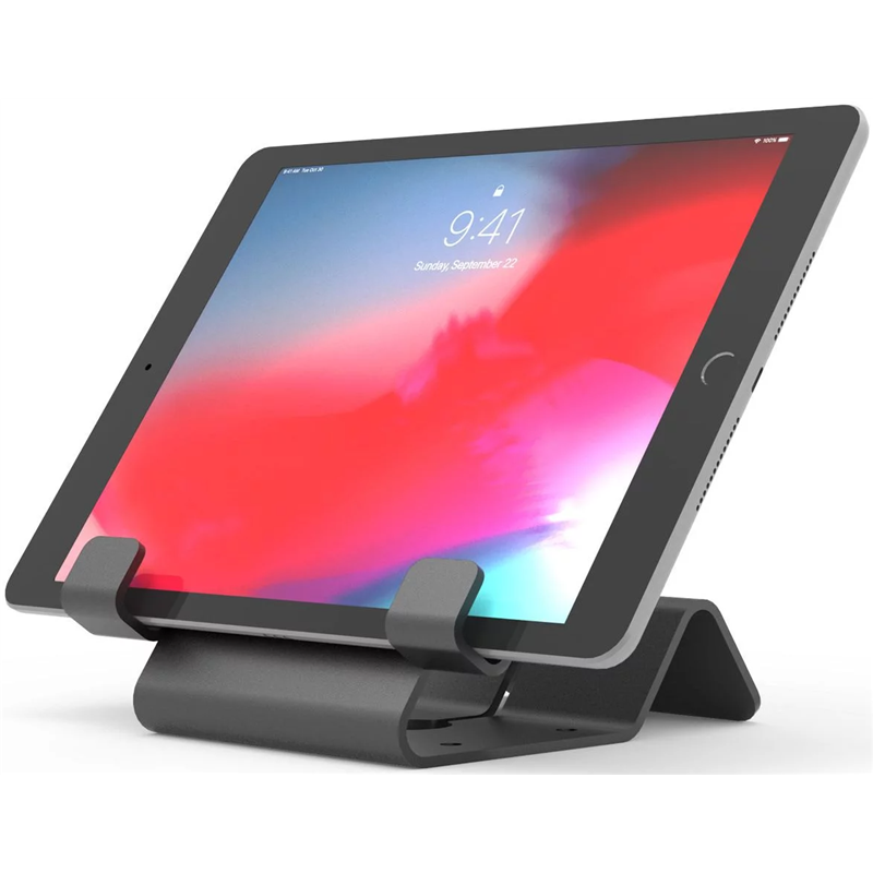 Soporte universal para tableta - Solo soporte para tableta - Sin candado incluido - negro