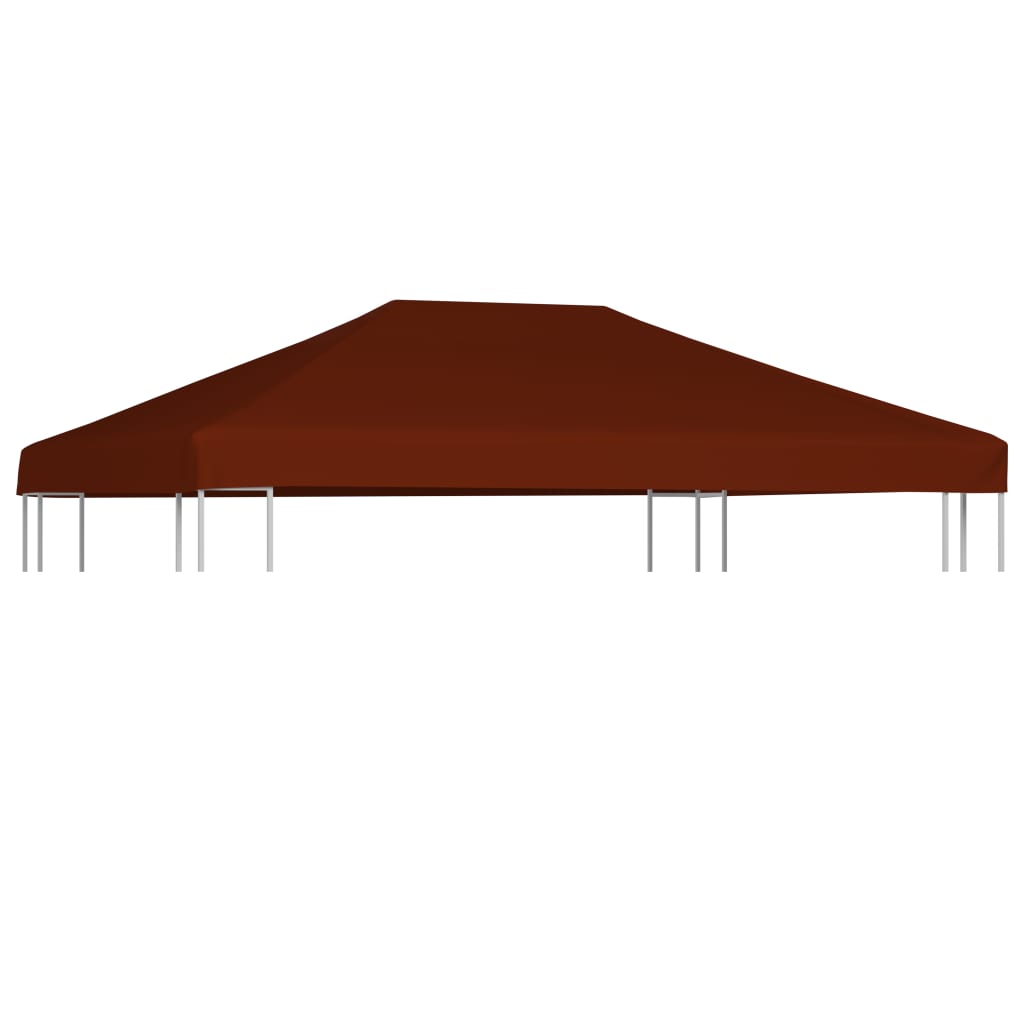vidaXL Toldo de Cenador 310 g/m² 3x4 m Casa Jardín Dosel Lona Carpa Color Burdeos,  Taupé,  Marrón y mas