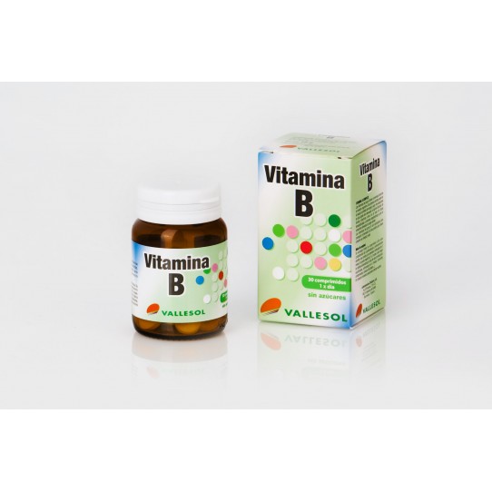 Vitamina B complex caja de 12 unidades 30 comprimidos Vallesol