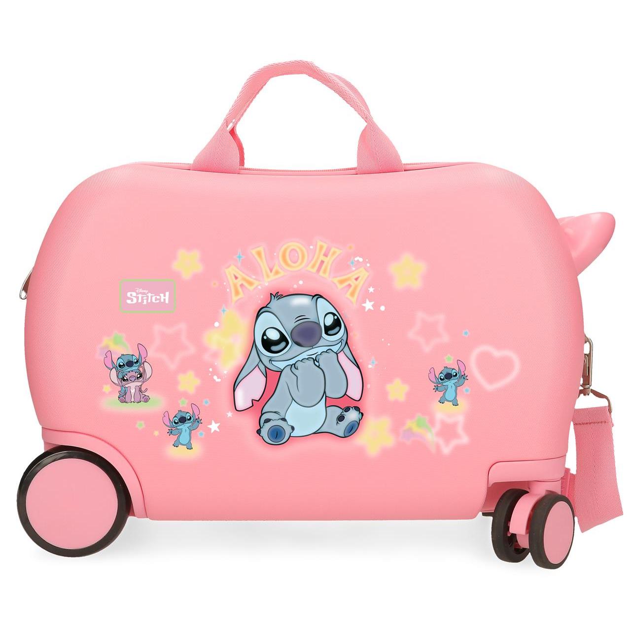 Maleta Infantil Disney Stitch you&me rosa 31x45x20cm