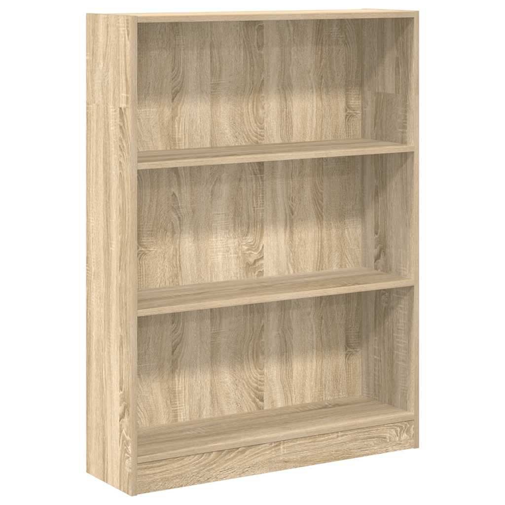 vidaXL Estantería de madera de ingeniería 80x24x109 cm Multicolor