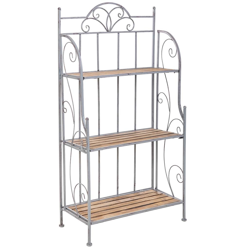Wonderlust Deco - Estanteria expositor beige, 72x36x135h cm Gris 72x36x135h cm
