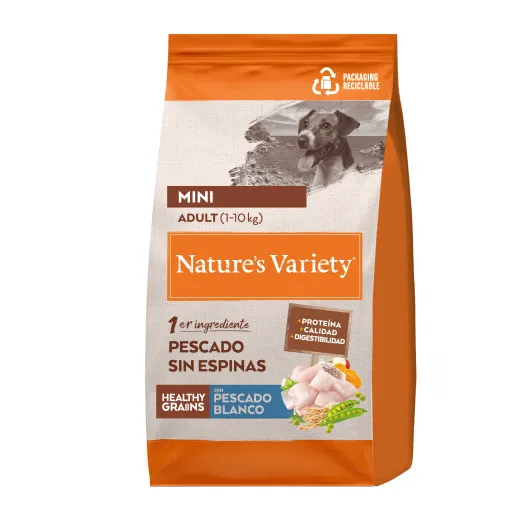 Nature's Variety Pienso Mini Adult Healthy Grain Pescado para Perros - 1.5 Kg