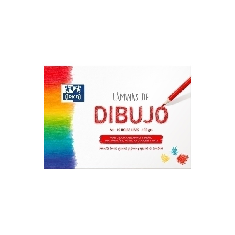Oxford - LAMINA DIBUJO OXFORD PK 10 A4 LISA 400151292