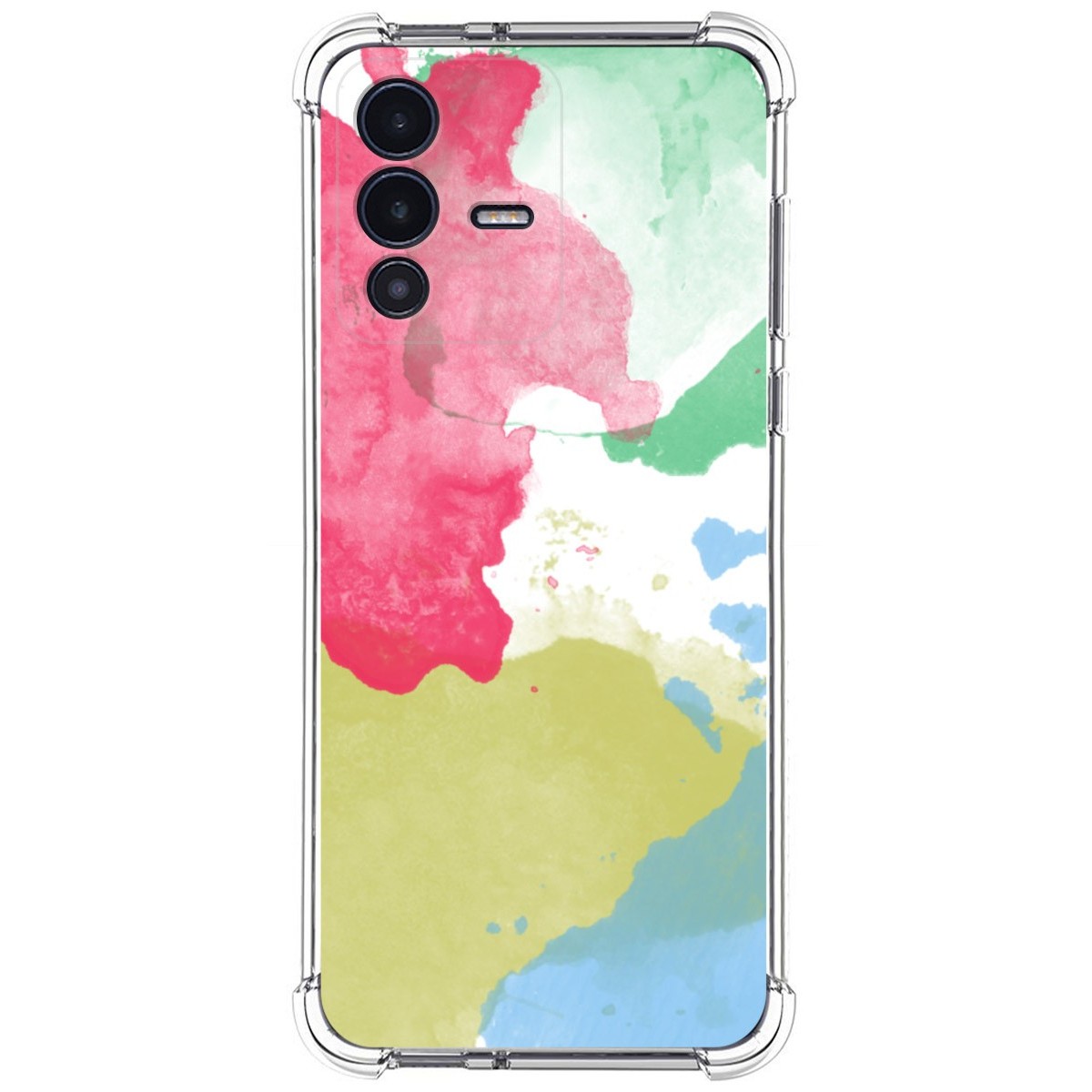 Funda Silicona Antigolpes para Vivo V23 5G diseño Acuarela 02 Dibujos