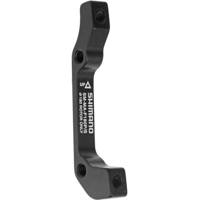 Shimano - Adaptador Freno de Disco SM-MA-F180 para bicicleta de montaña y carretera, compatible con sistemas hidráulicos y mecánicos, diámetro 180 mm, ideal para instalación de discos Shimano y marcas compatibles