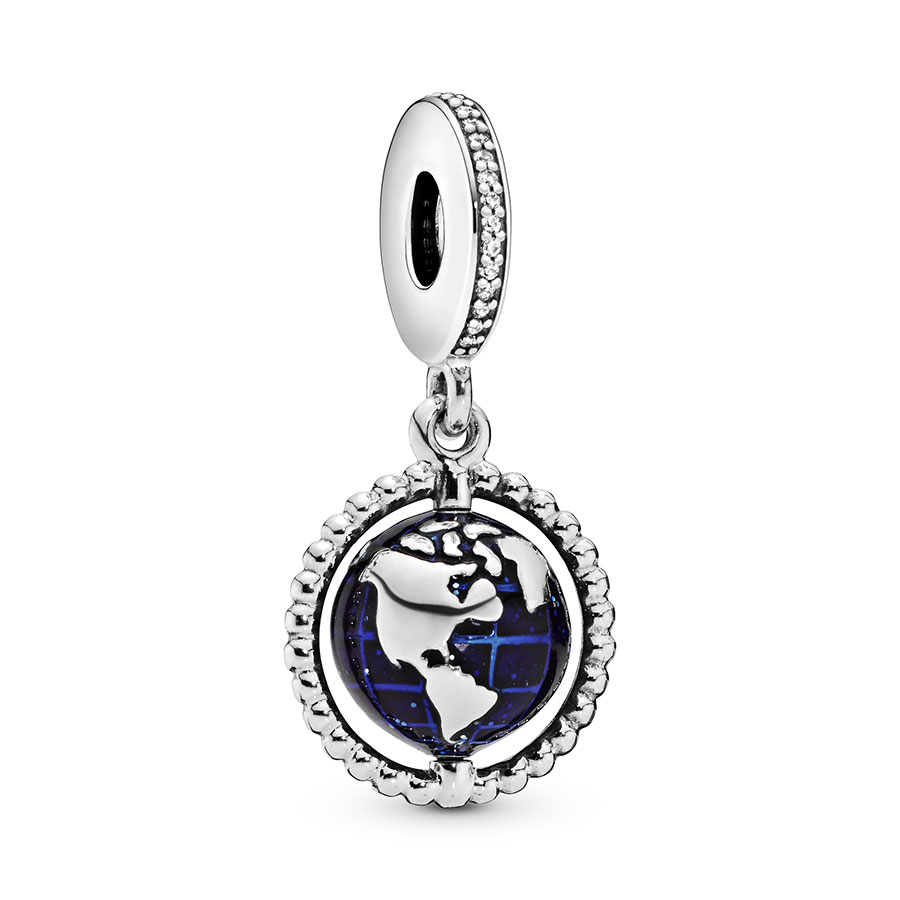 Pandora Verano Joyería Charm Globo Giratorio 798021CZ , para Mujer