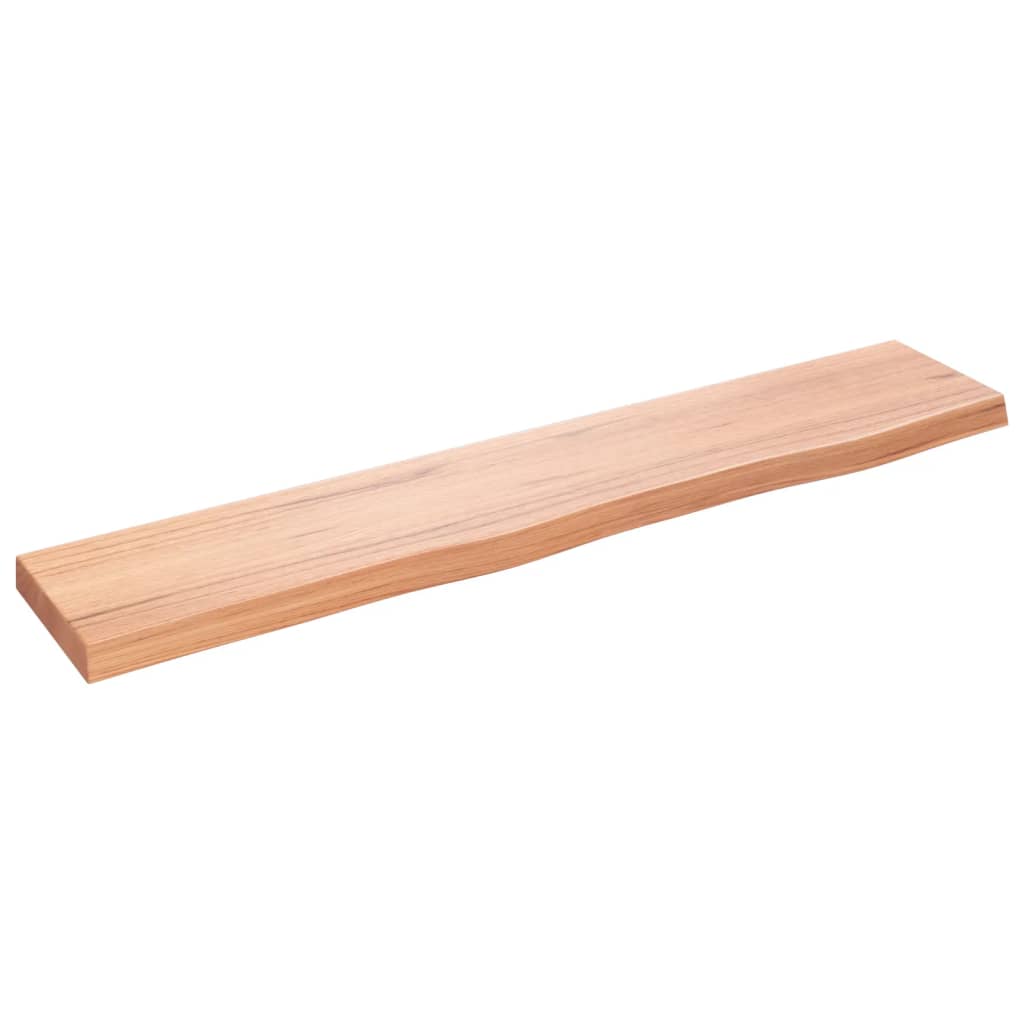 Estante de Pared Vidaxl de Madera de Roble Tratada 100x20x4 Cm Natural