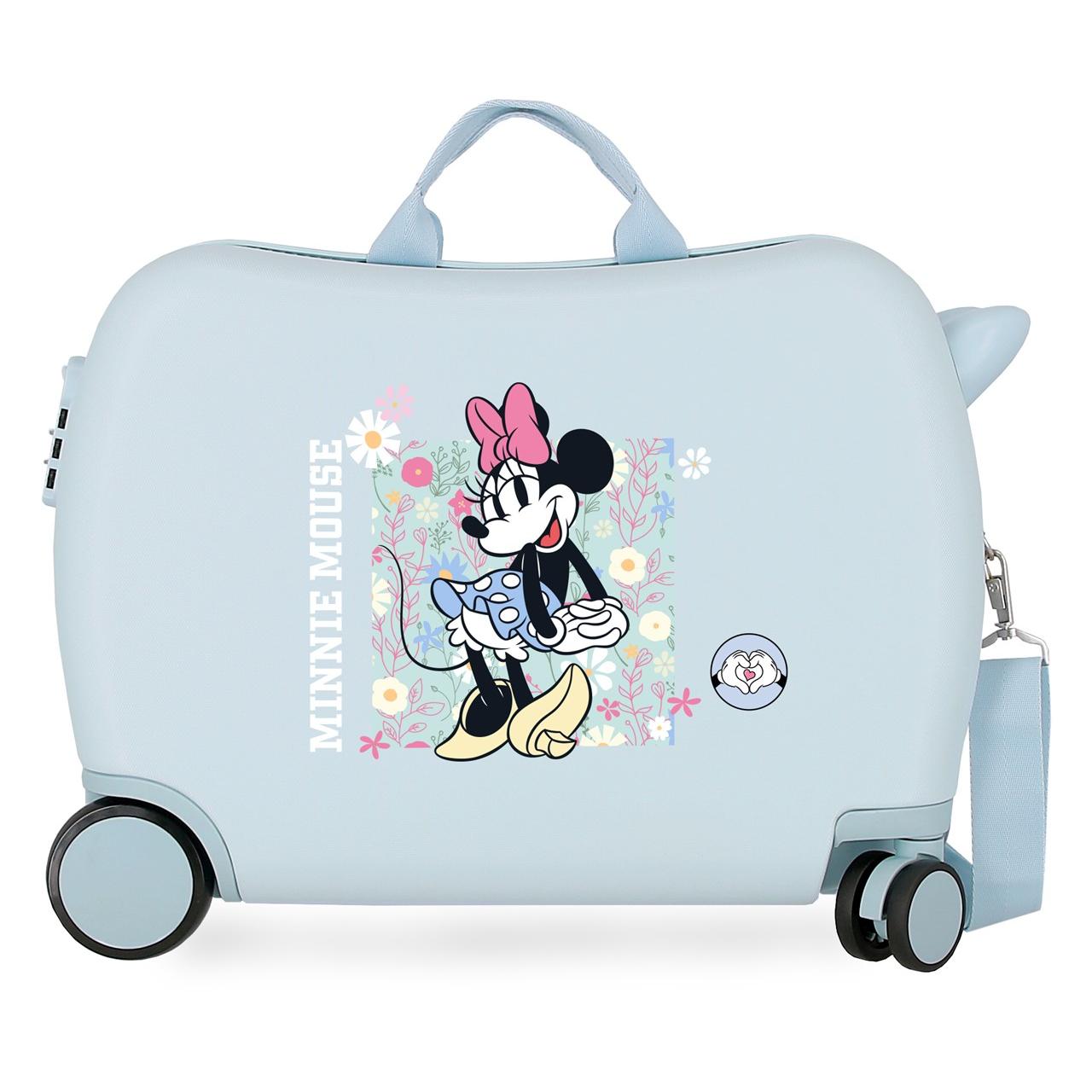 Maleta infantil Minnie happy azul claro 50x38x20 cm