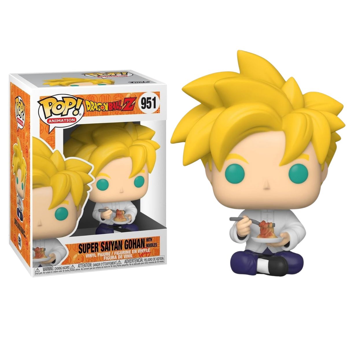 FUNKO POP! DRAGON BALL Z - SUPER SAIYAN GOHAN CON NOODLES, 48665, Nº951, TIENDA CON LICENCIA OFICIAL