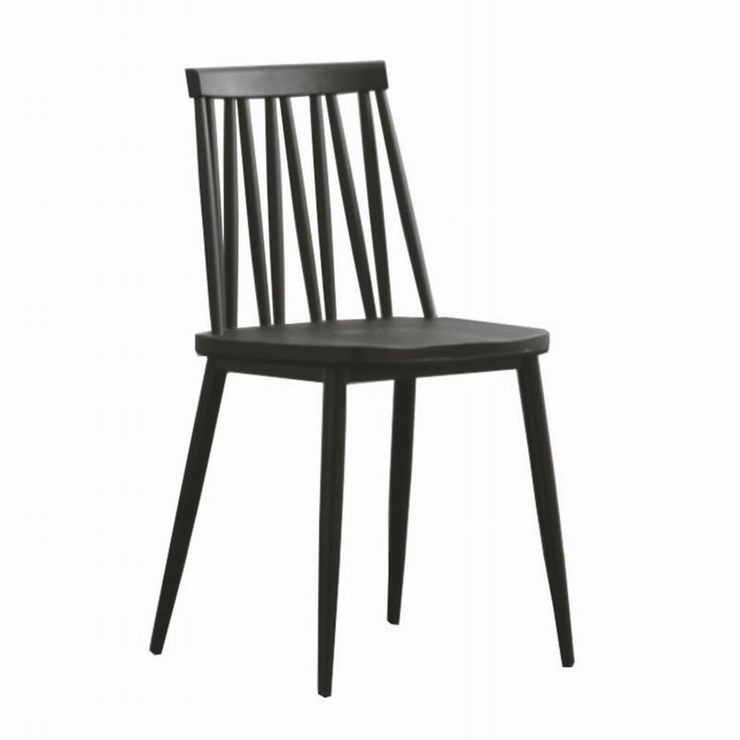 Gerimport Set 2 Sillas Diseño Eventos Negra Skien Kendall 81x46x43cm - Elegantes y Duraderas