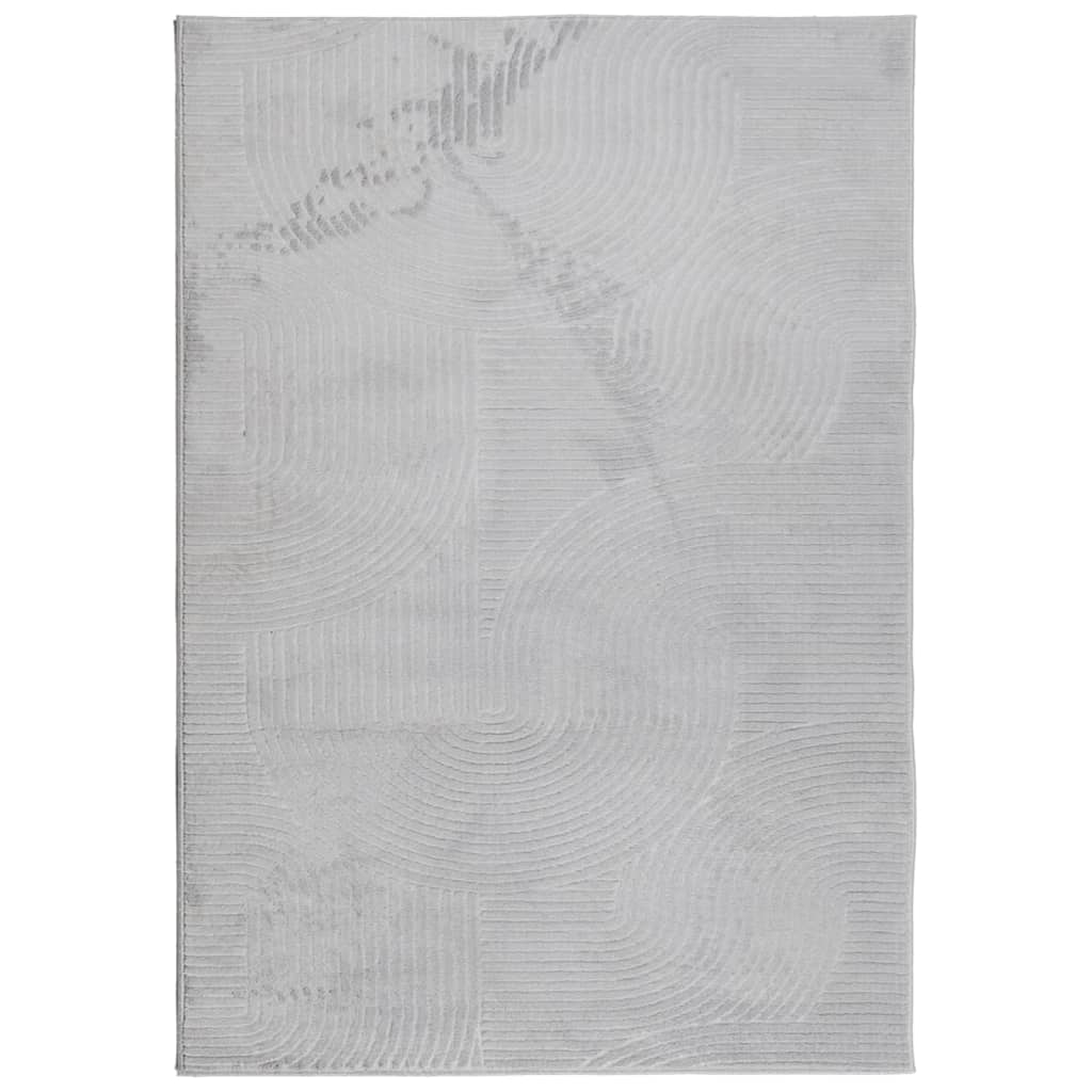 Vidaxl Alfombra Pelo Corto Look Escandinavo IZA 160x230 Cm Color Antracita