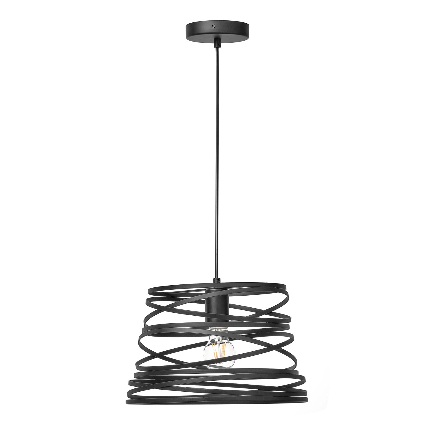 Novolux Lighting- Lámpara de techo- Glam, color negro, uso interior, acero, e27,60W, Ø45,IP20, interior