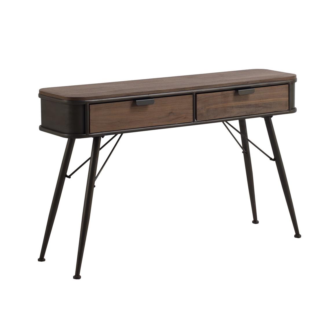 Consola De Metal Con Encimera Y 2 Cajones De Madera El mejor complemento para tu hogar.