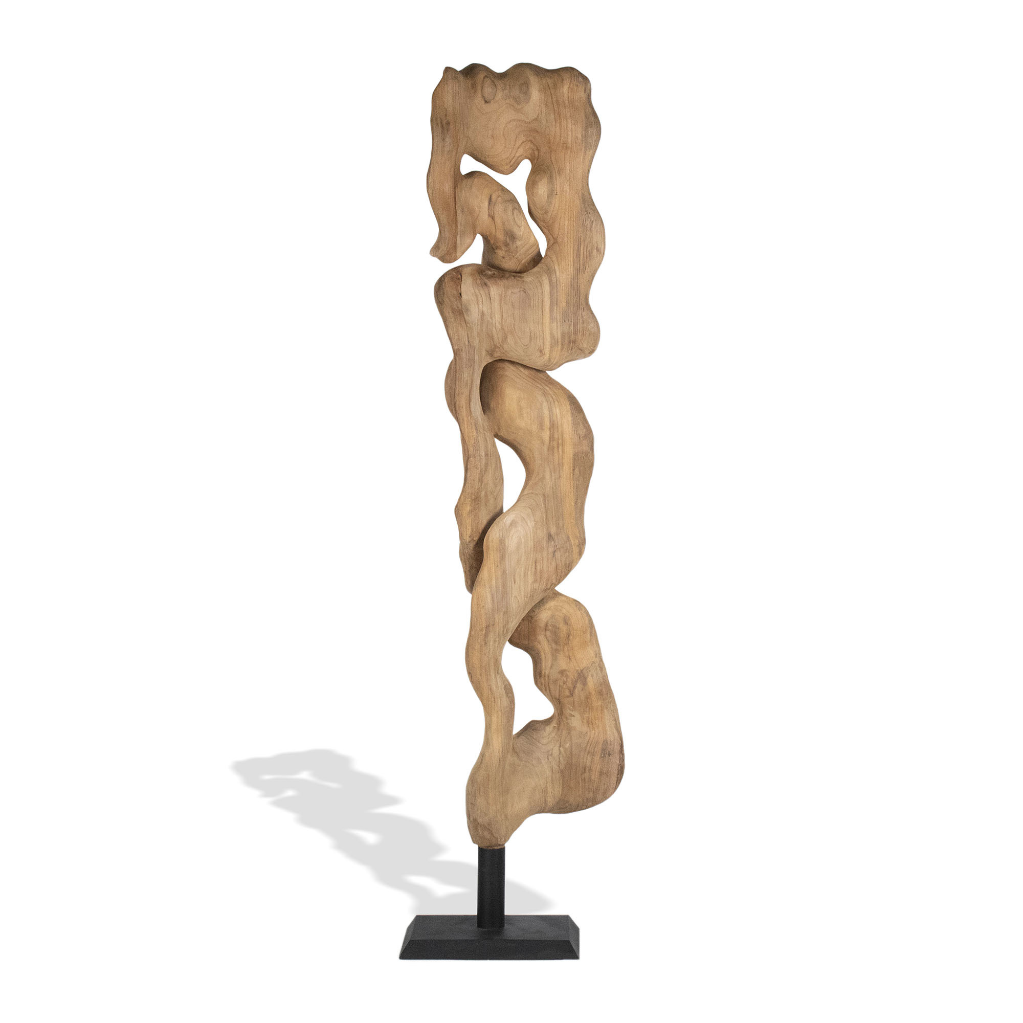 Escultura suar hierro 26x30x90 tallado natural , El mejor complemento para tu hogar.