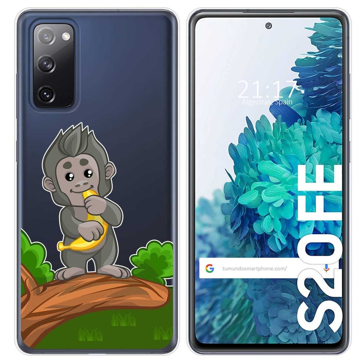 Tumundosmartphone Funda Gel Transparente para Samsung Galaxy S20 FE diseño Mono Dibujos