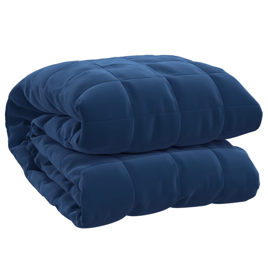 vidaXL Manta con peso tela 200x230 cm 13 kg manta de edredón Color Azul, Crema, Gris y mas