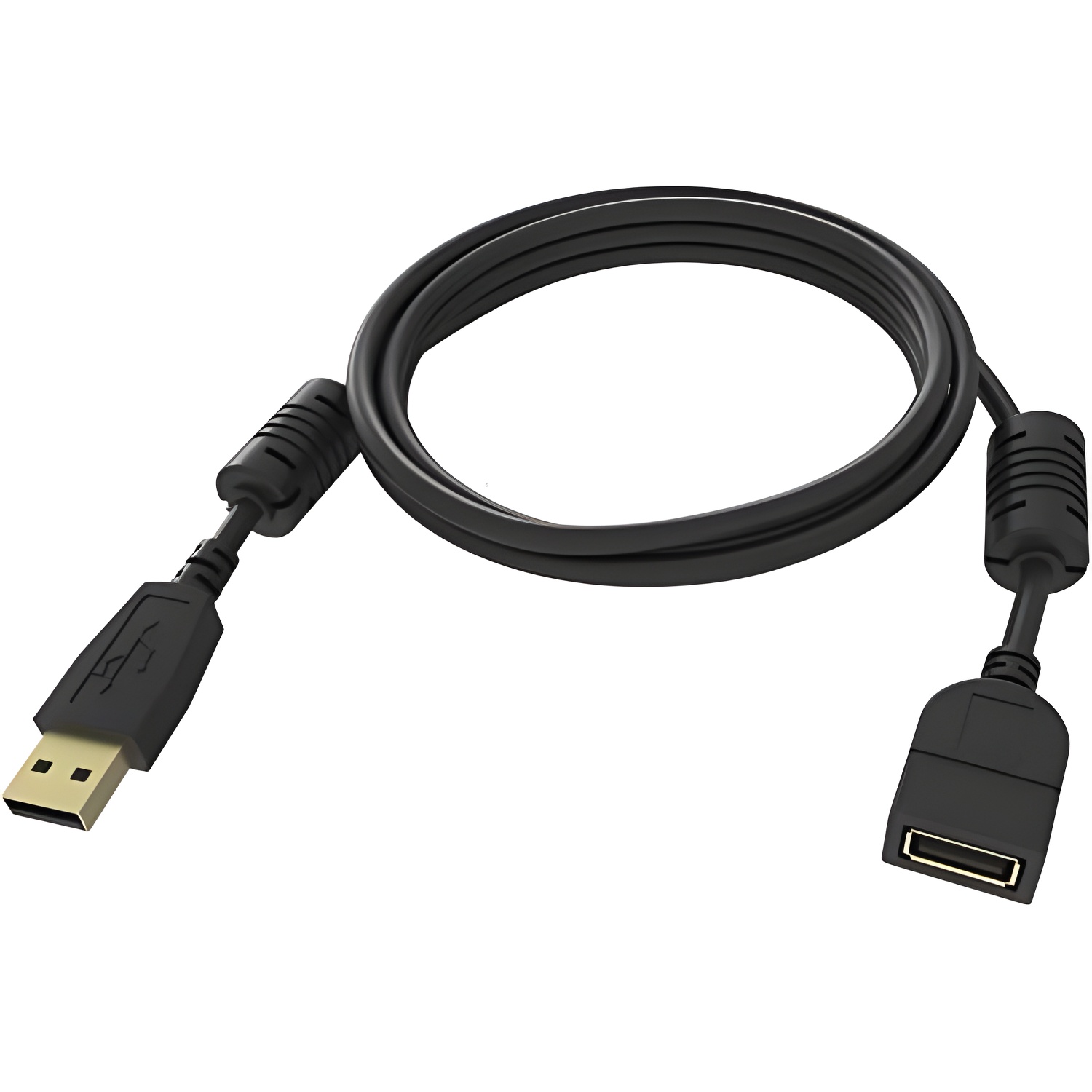 Vision TC-2MUSBEXT-BL - Cable USB (2 m, USB A, USB A, 2.0, 480 Mbit/s, Negro)