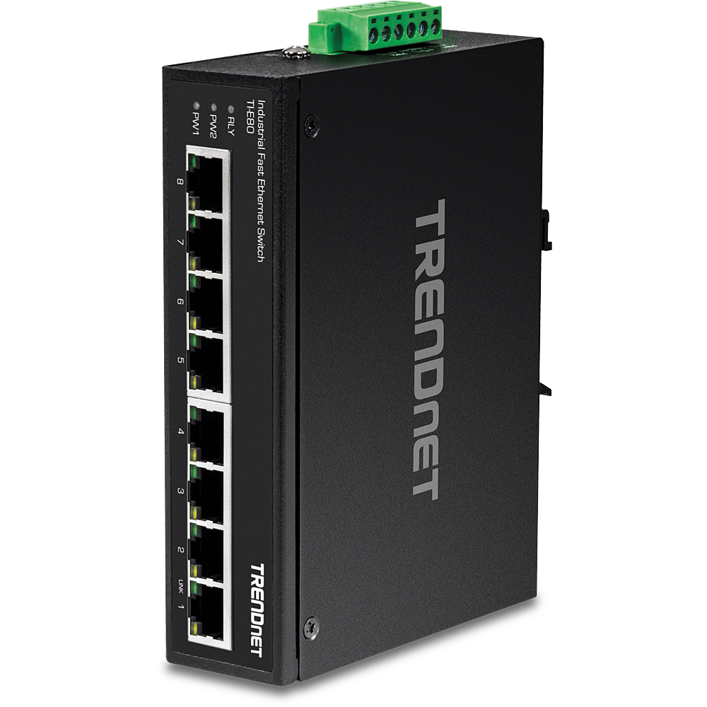 Trendnet TI-E80 switch Fast Ethernet (10/100) Negro