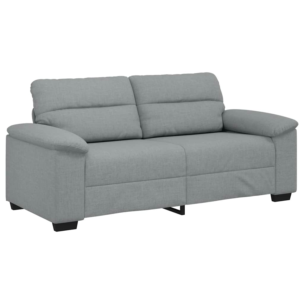 vidaXL Sofá de 2 plazas de tela gris claro 180x81x84 cm