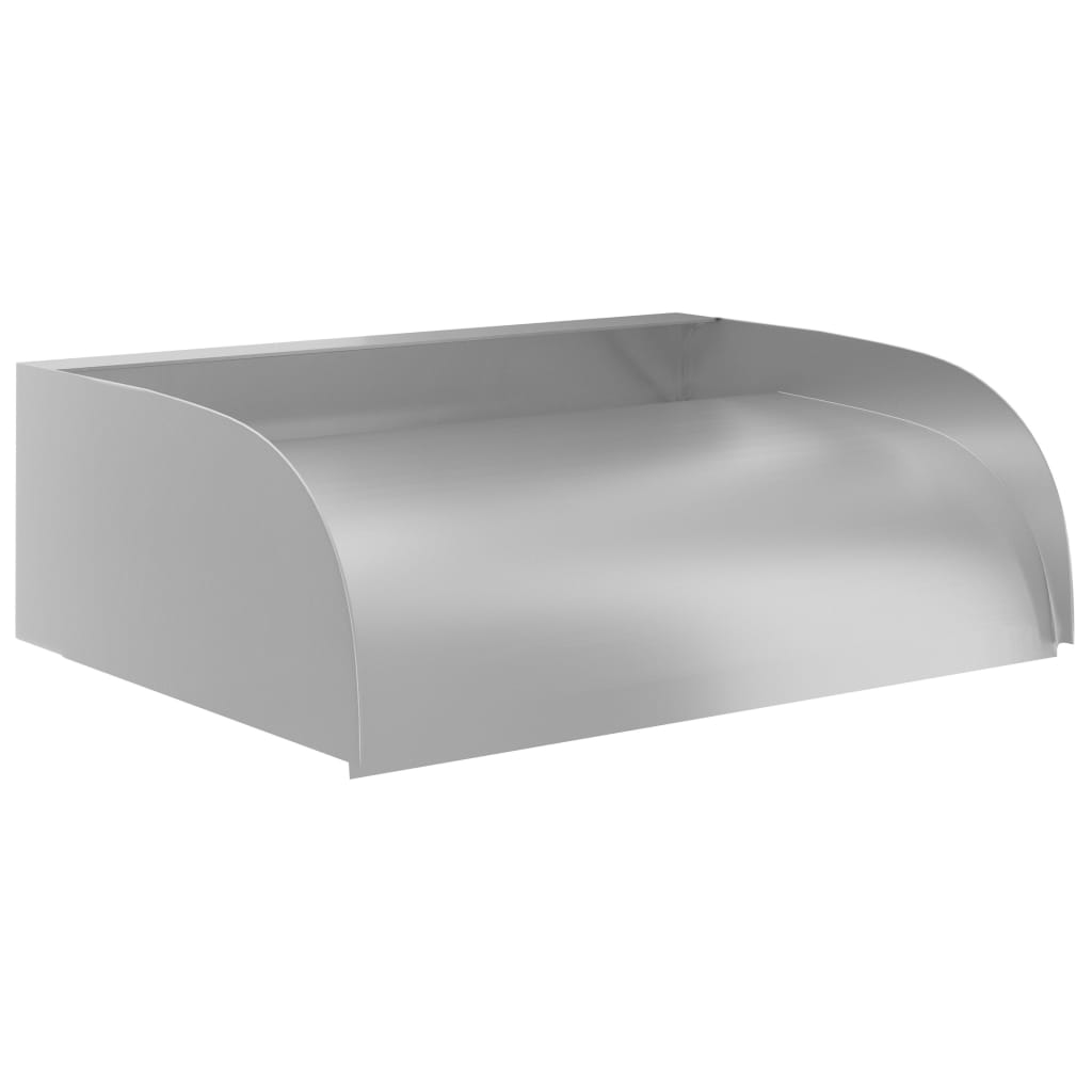 vidaXL Cascada de Jardín Acero Inoxidable Fuente de Piscina Estanque Spa Dimensiones 30 x 34 x 14 cm, 45 x 34 x 14 cm, 60 x 30 x 14 cm