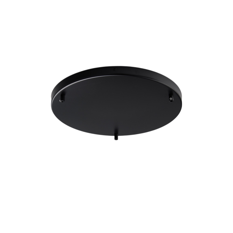 Roseta Roseta multicable en hierro negro d. 40 con 3 agujeros H.3 Ø40 BL290-PL3-DM40-NR - Bonetti Illumina