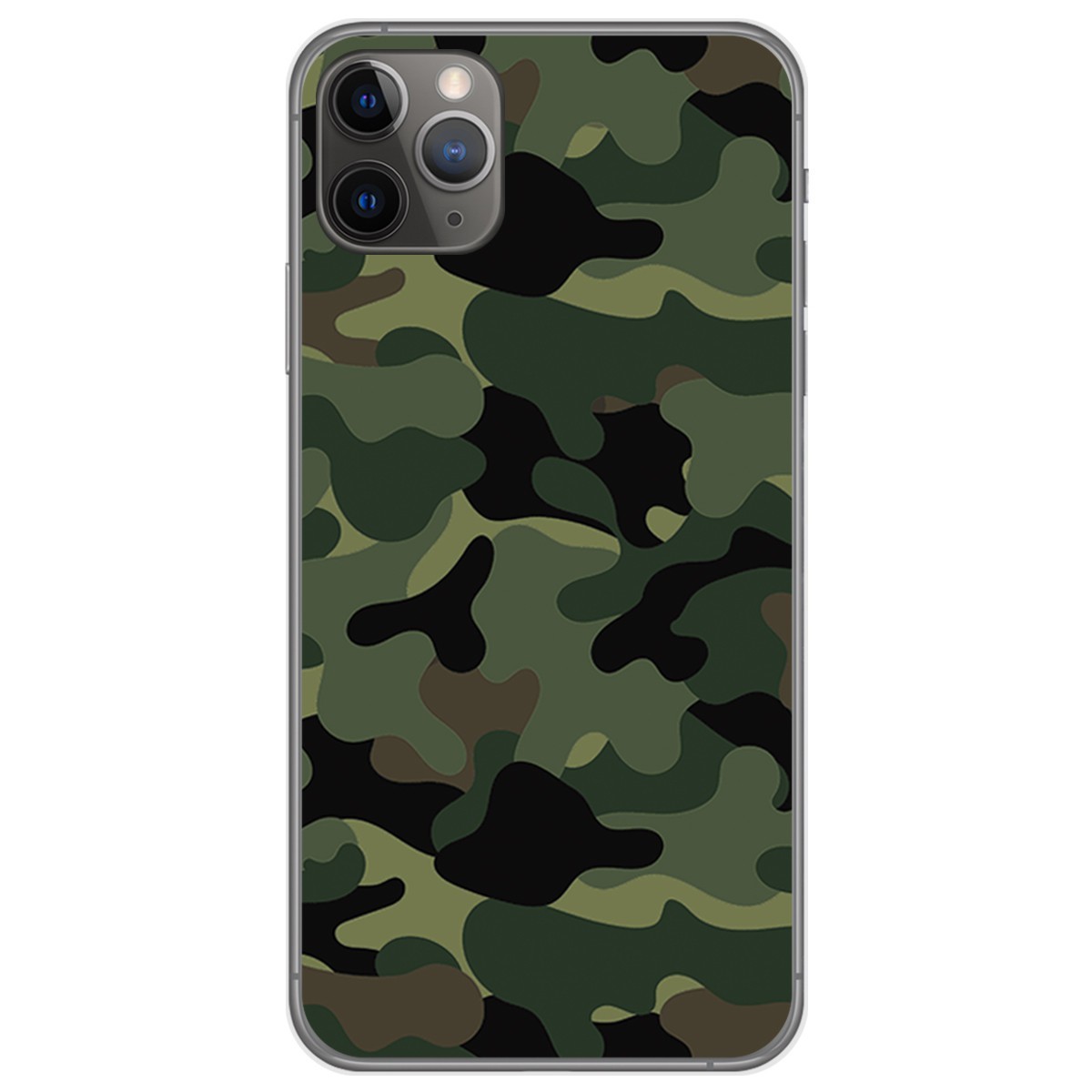 Tumundosmartphone Funda Gel Tpu para Iphone 11 Pro (5.8) diseño Camuflaje Dibujos