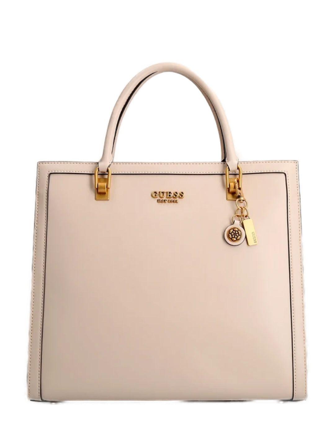 Bolso Guess La Femme color camel con solapa para mujer