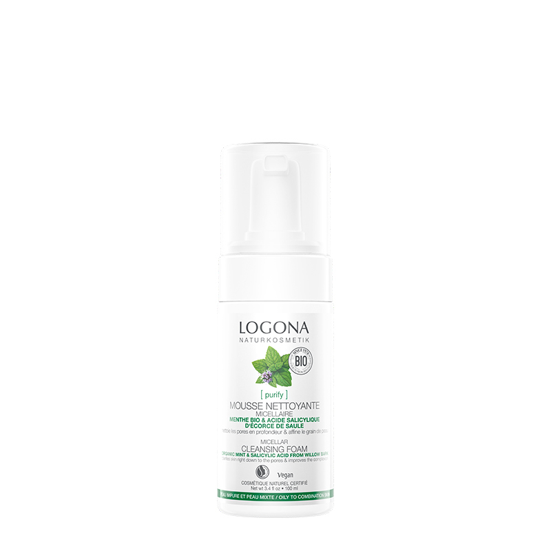 Espuma Limpiadora Menta & Ácido Salicilico Micelar 100 ml Logona