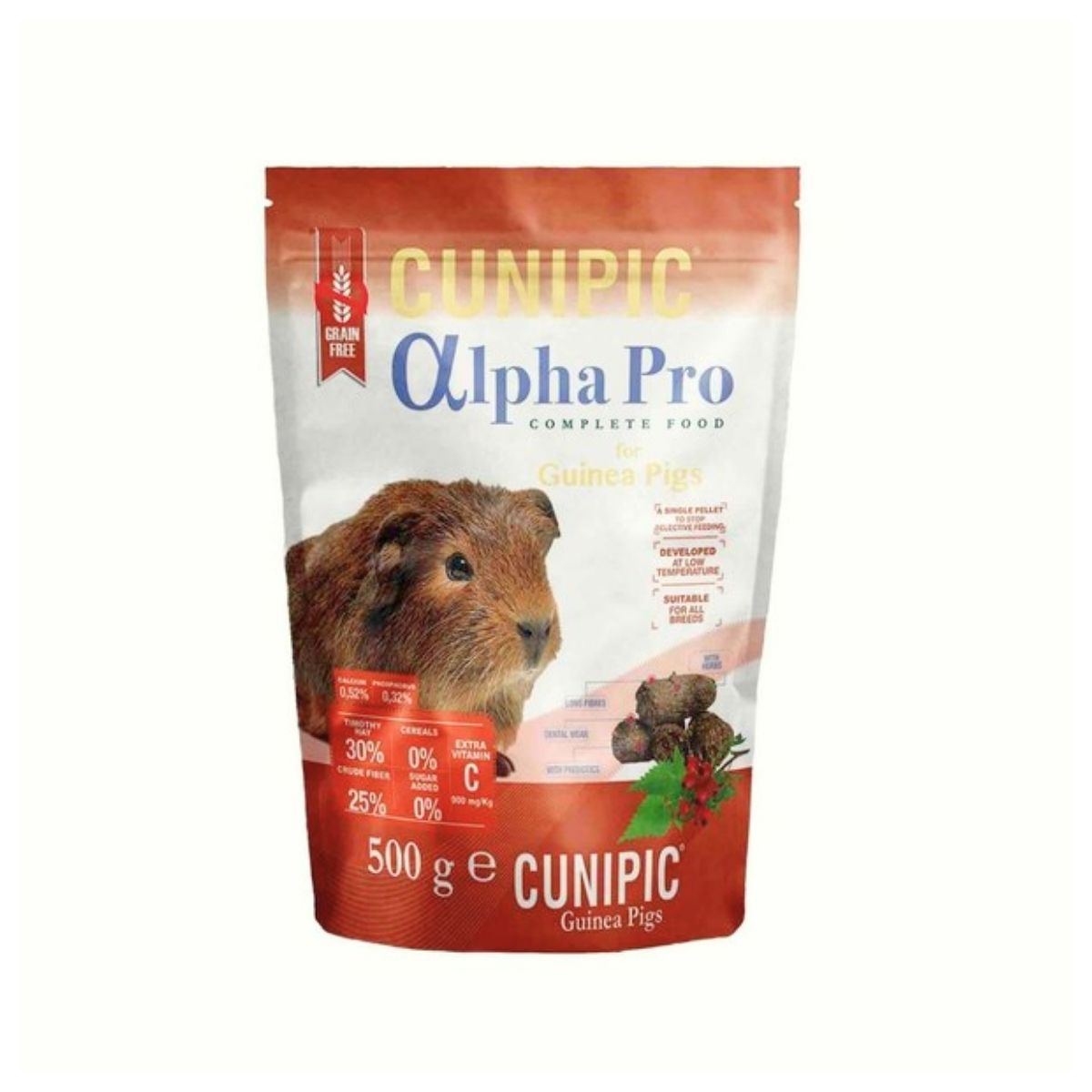 Alimento para Cobaya Cunipic – Alpha Pro 500 gr