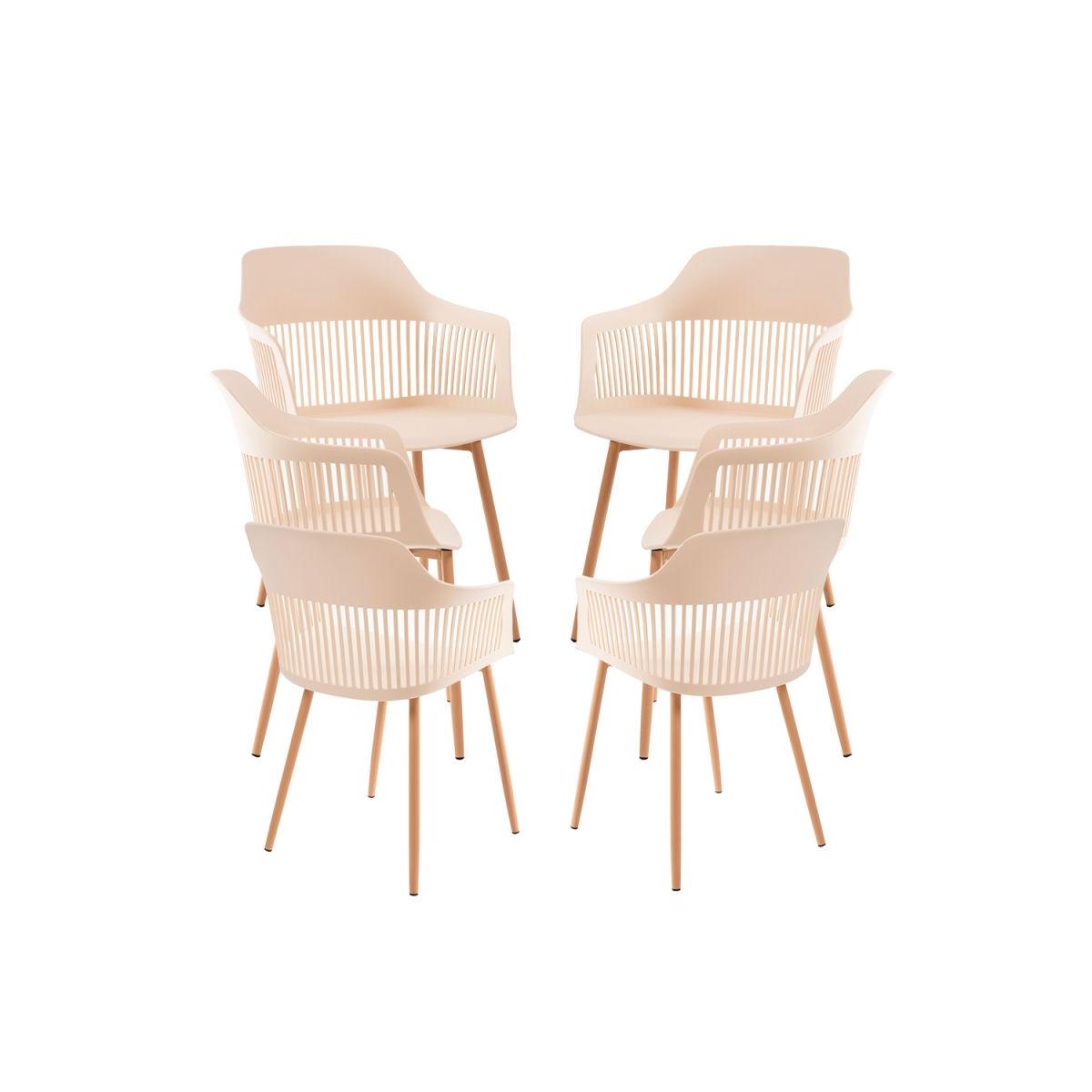 Regalos Miguel - Packs Sillas Comedor - Pack 6 Sillas Lisy - Beige
