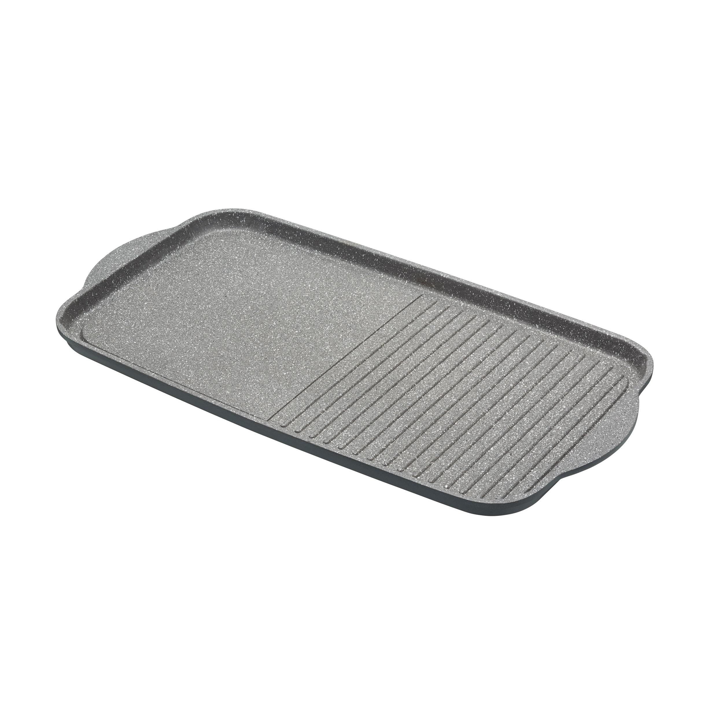 MasterClass Plancha de asar de aluminio fundido antiadherente apta para inducción, 51 x 27 cm (20" x 10,5")