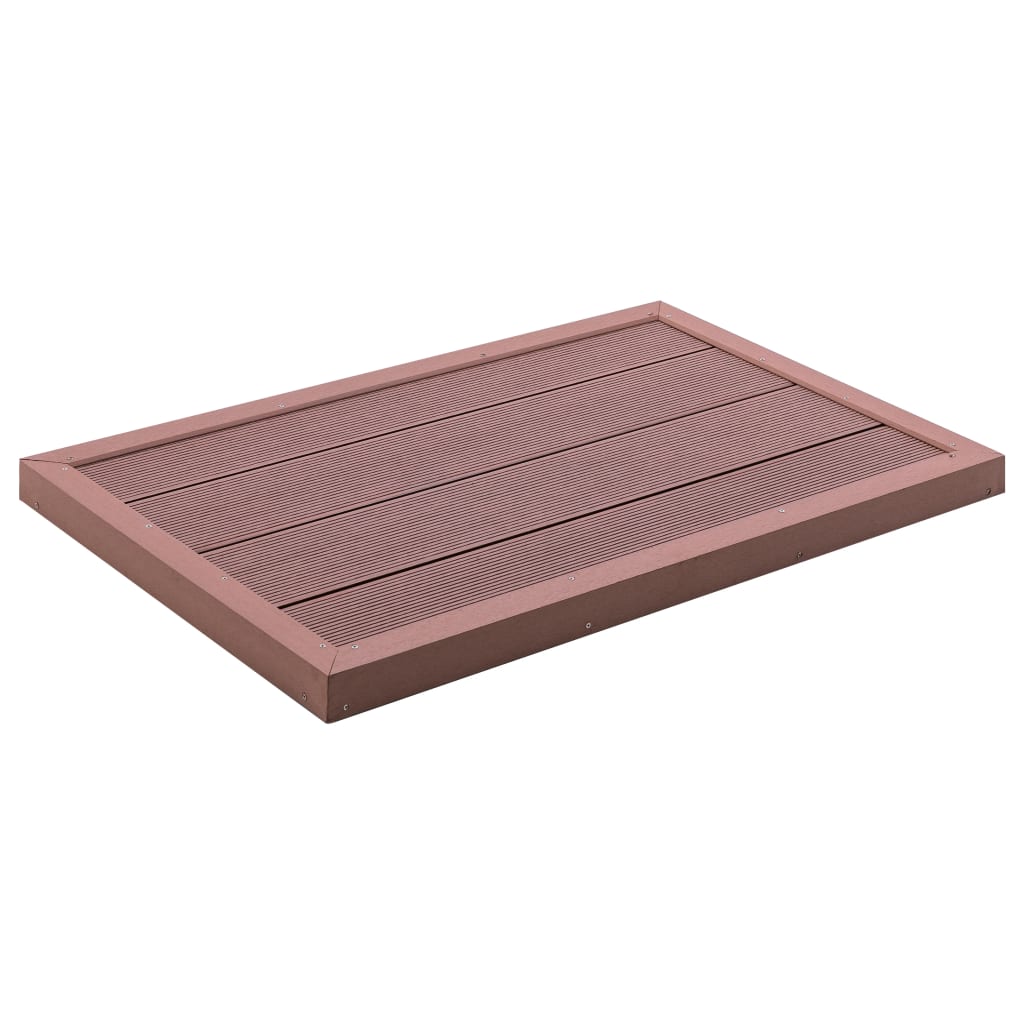 vidaXL Panel de Suelo para Ducha Solar Escalera Piscina WPC Accesorios Jardin Color Gris,  Marrón, y mas