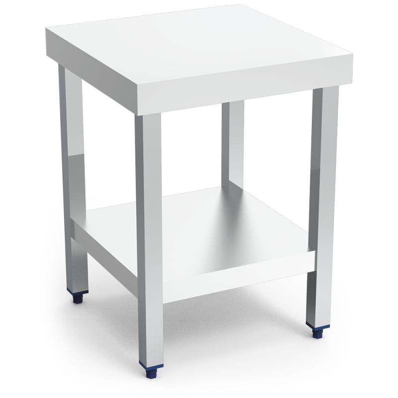Mesa central c/entrepaño 505x505x653 mm.