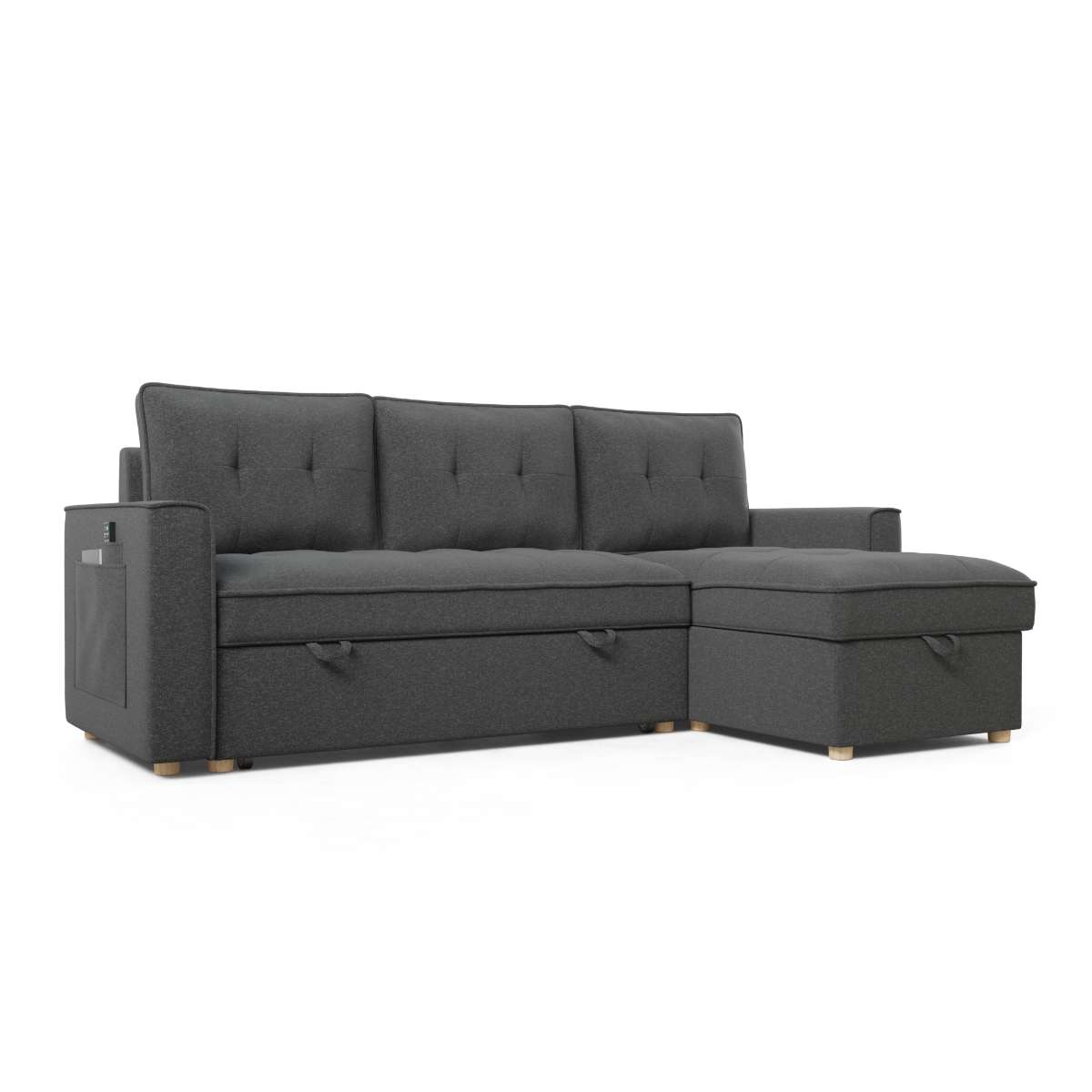 Nalui Sofá Cama Haven  Chaise Longue 3 plazas (213x129x81cm)