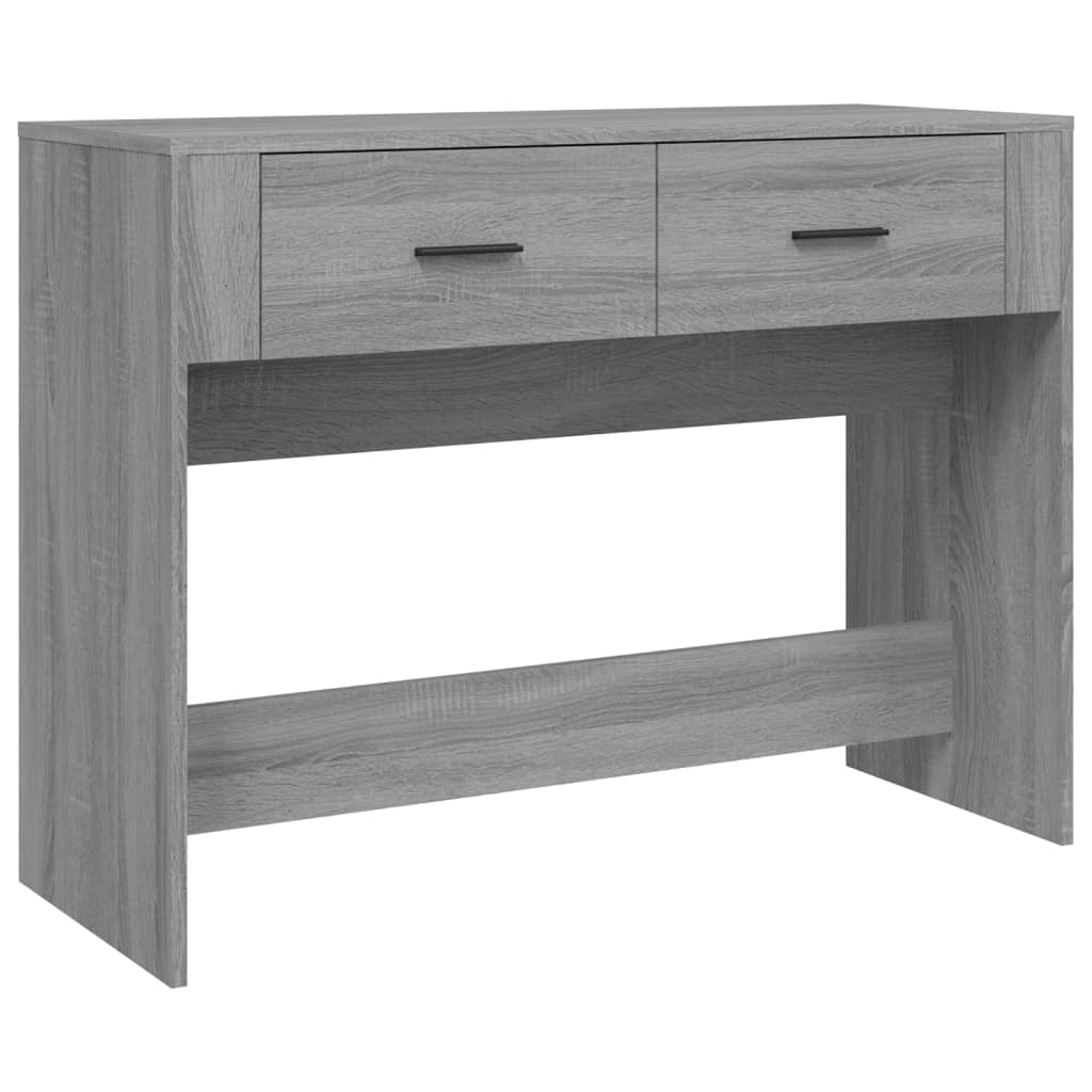vidaXL Mesa consola madera contrachapada 100x39x75 cm en color Roble Sonoma/Gris sonoma/Gris hormigón y más | estructura resistente ideal para salón dormitorio o estudio