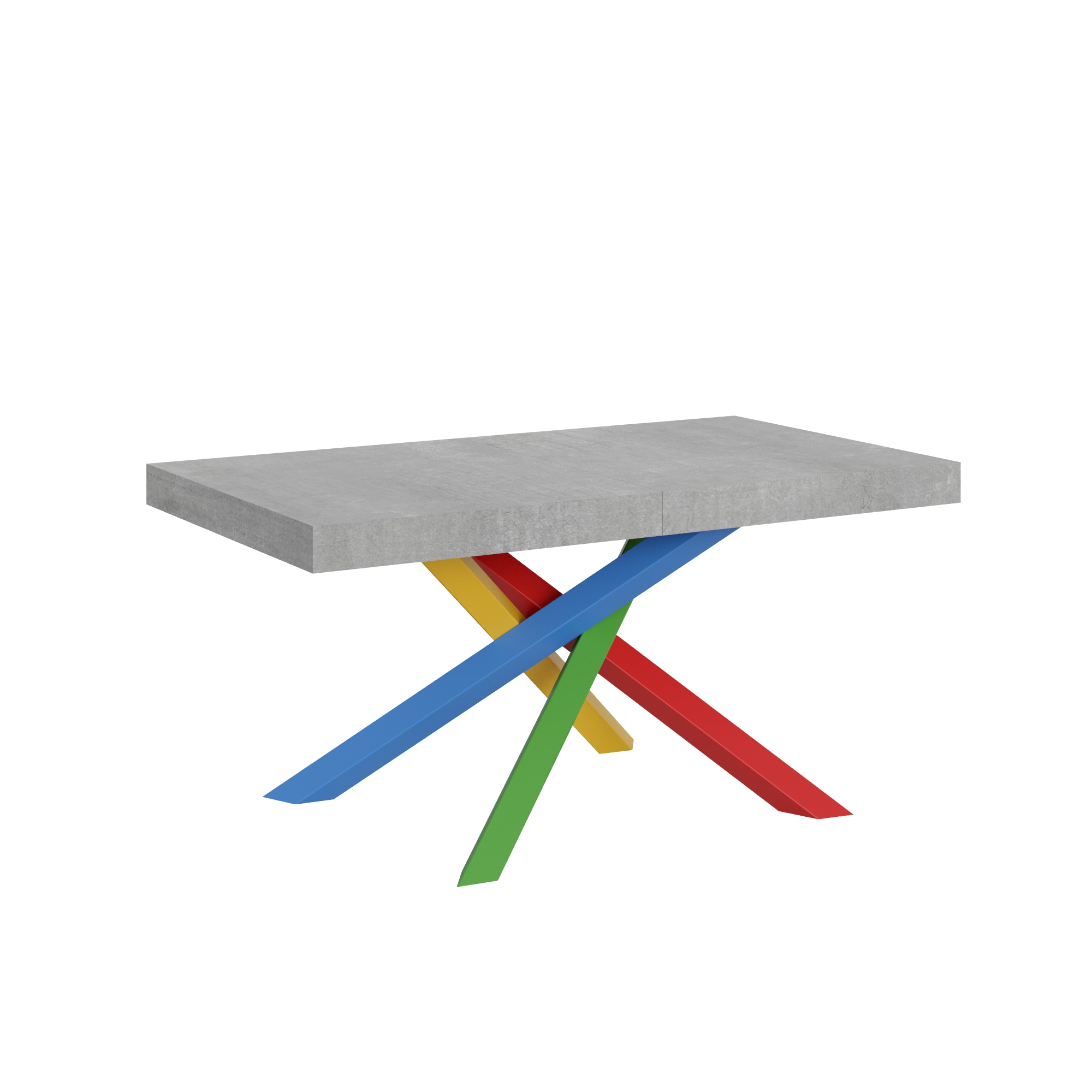 Mesa extensible 90x160/420 cm Volantis Estructura de cemento 4/B - Itamoby